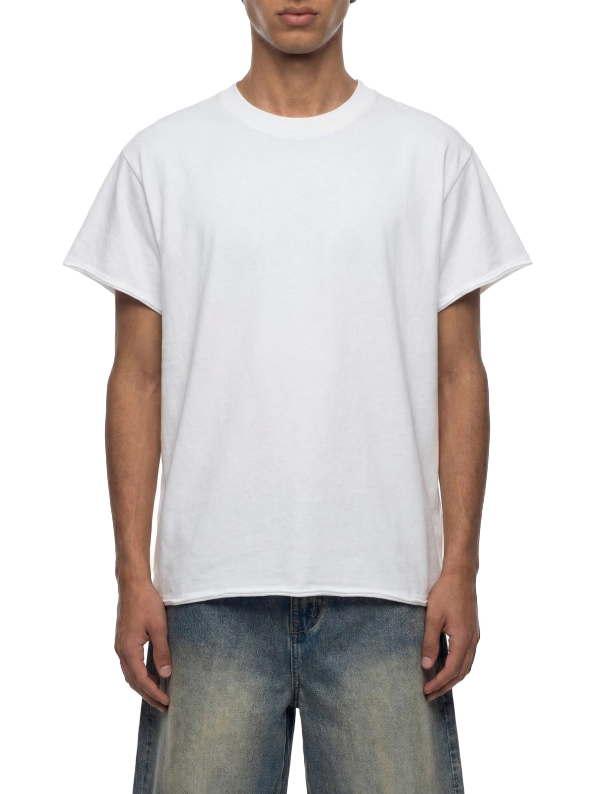 Unisex Boxy Raw Edge T-Shirt gallery 3