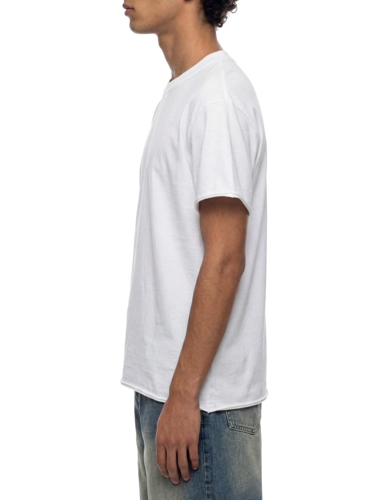 Unisex Boxy Raw Edge T-Shirt gallery 7