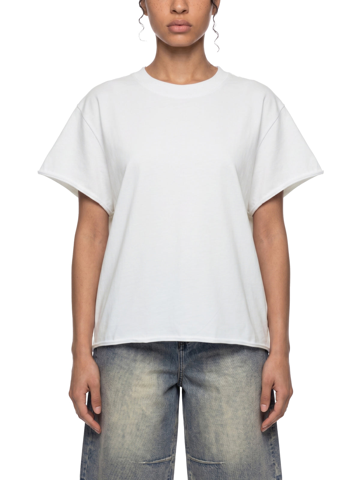 Unisex Boxy Raw Edge T-Shirt gallery 8