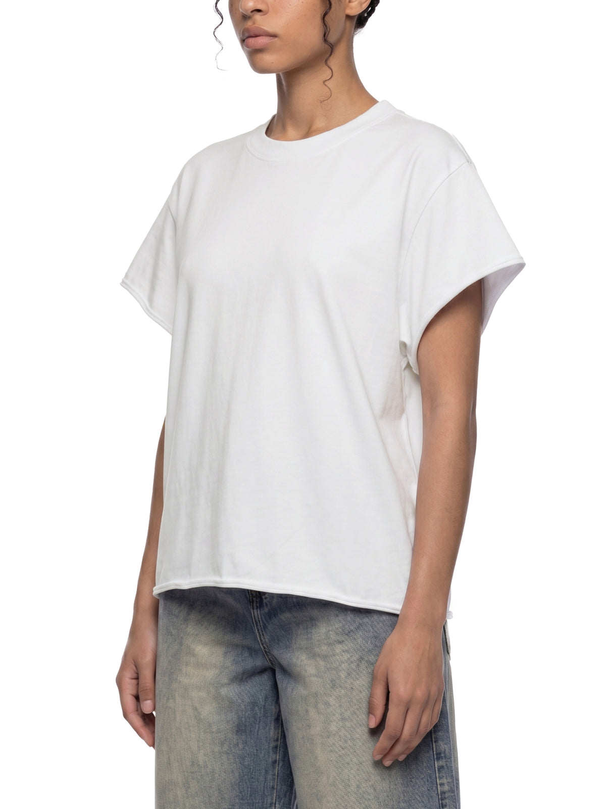 Unisex Boxy Raw Edge T-Shirt gallery 9