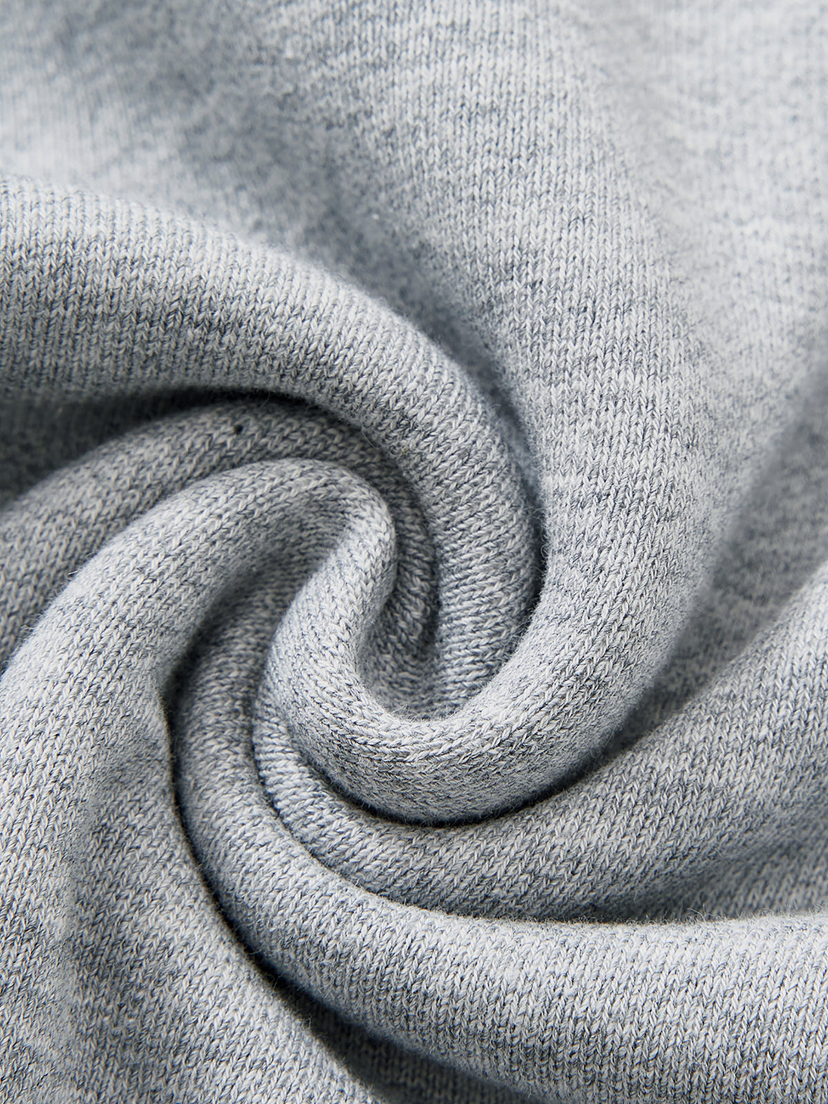 Unisex Heavyweight Full Zip Boxy Hoodie - Flower Gray fabric texture