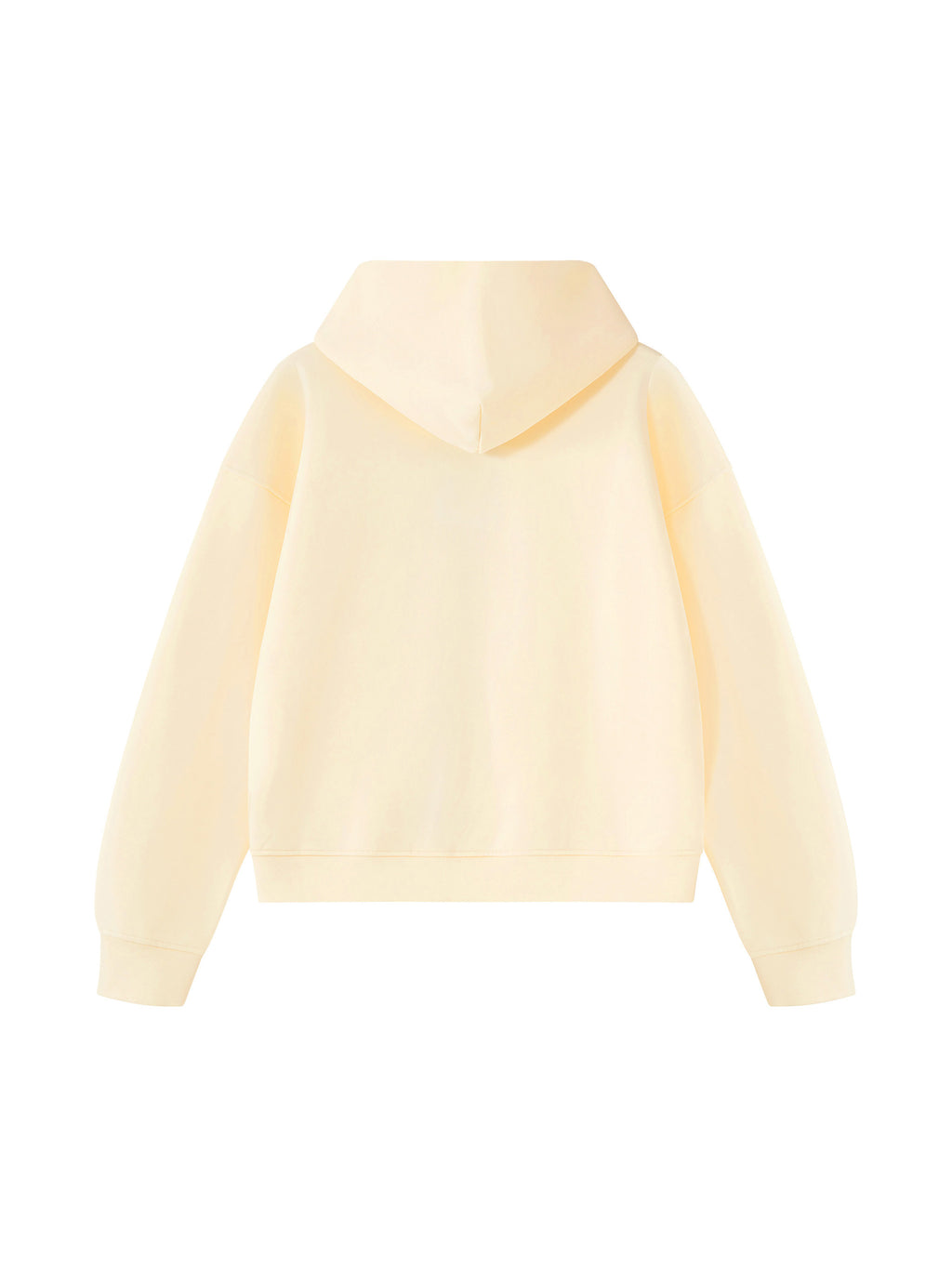 Unisex Heavyweight Full Zip Boxy Hoodie - Apricot back