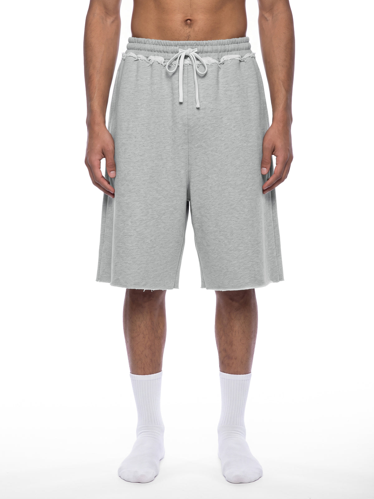 Unisex Heavyweight Raw Edge Shorts - image 3