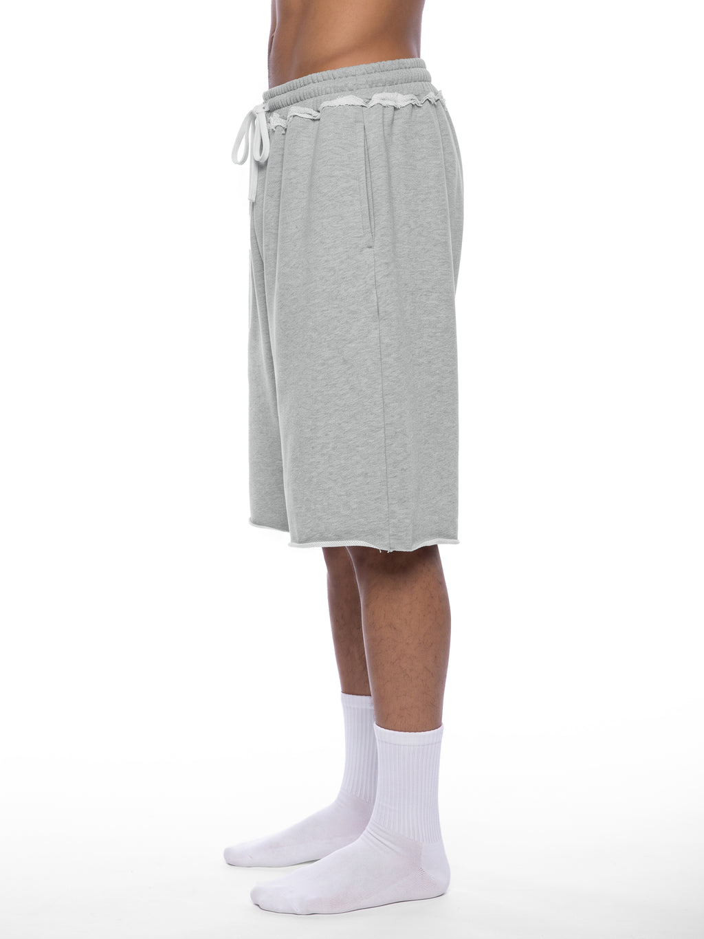 Unisex Heavyweight Raw Edge Shorts - image 4