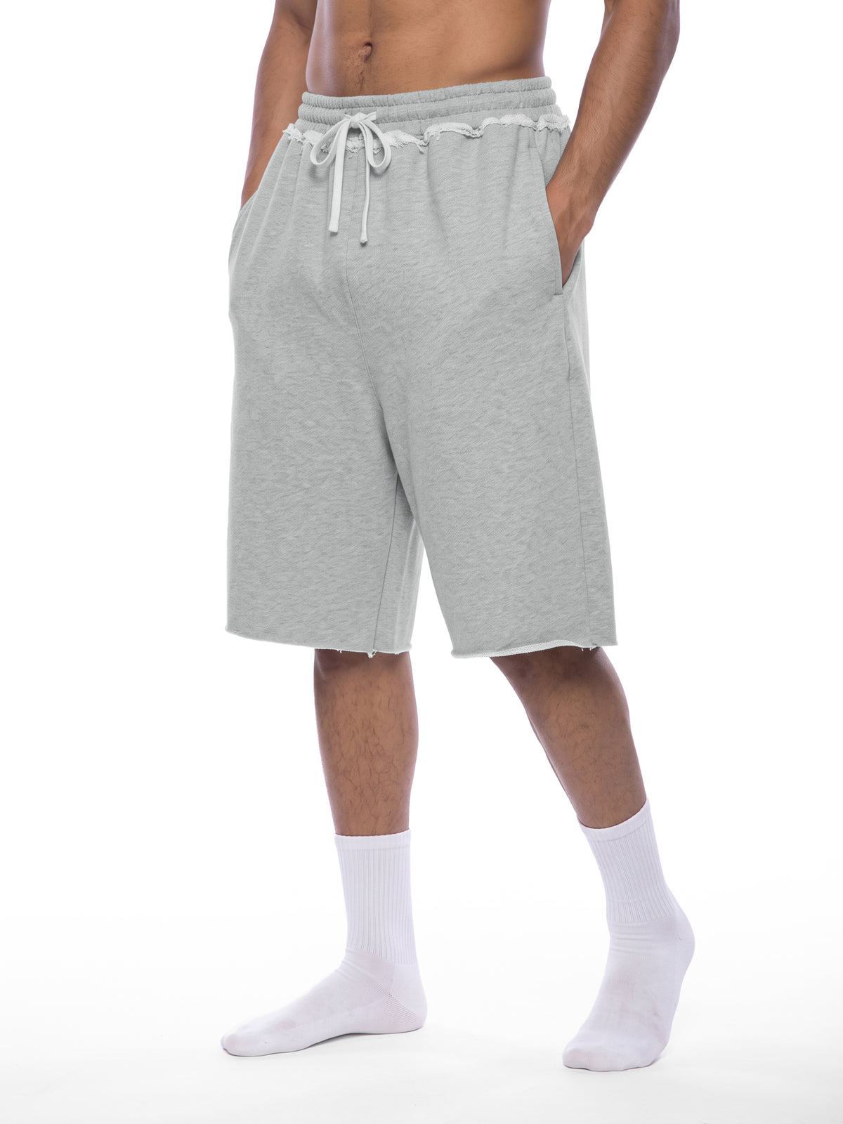 Unisex Heavyweight Raw Edge Shorts - image 7