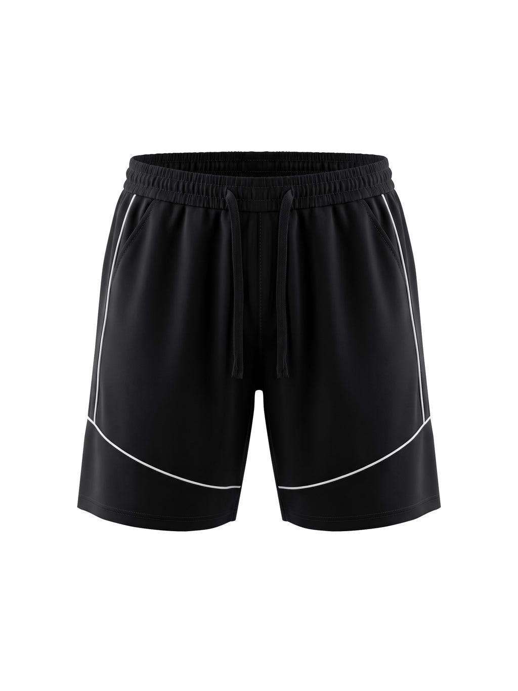 Unisex Piping Color Block Shorts - image 19