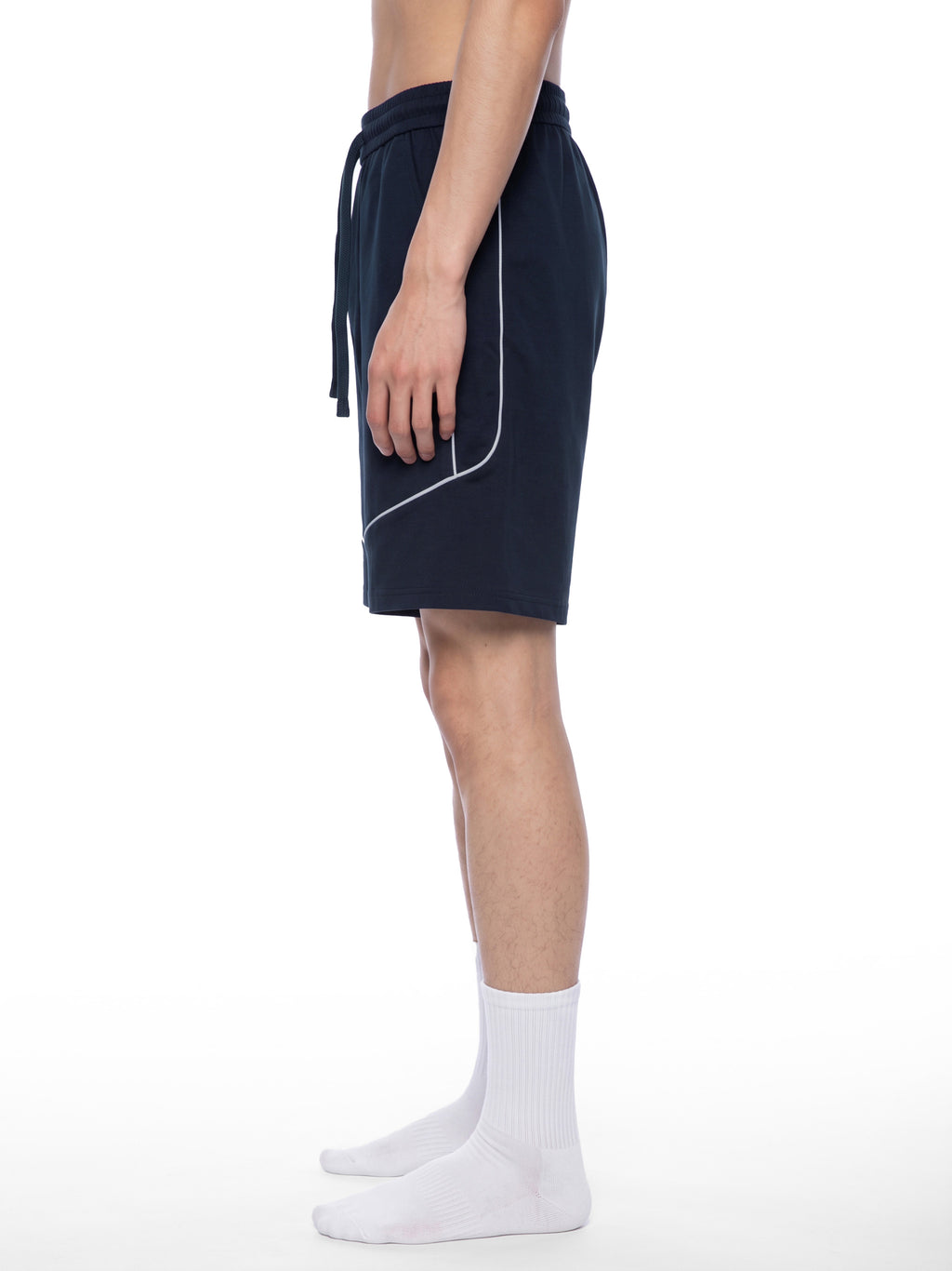 Unisex Piping Color Block Shorts - image 4