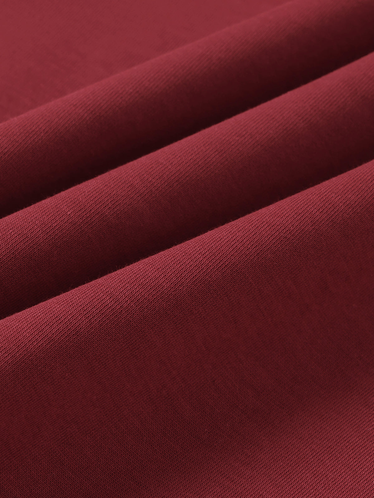 Unisex Raglan Full Zip Hoodie - Wine Red fabric detail