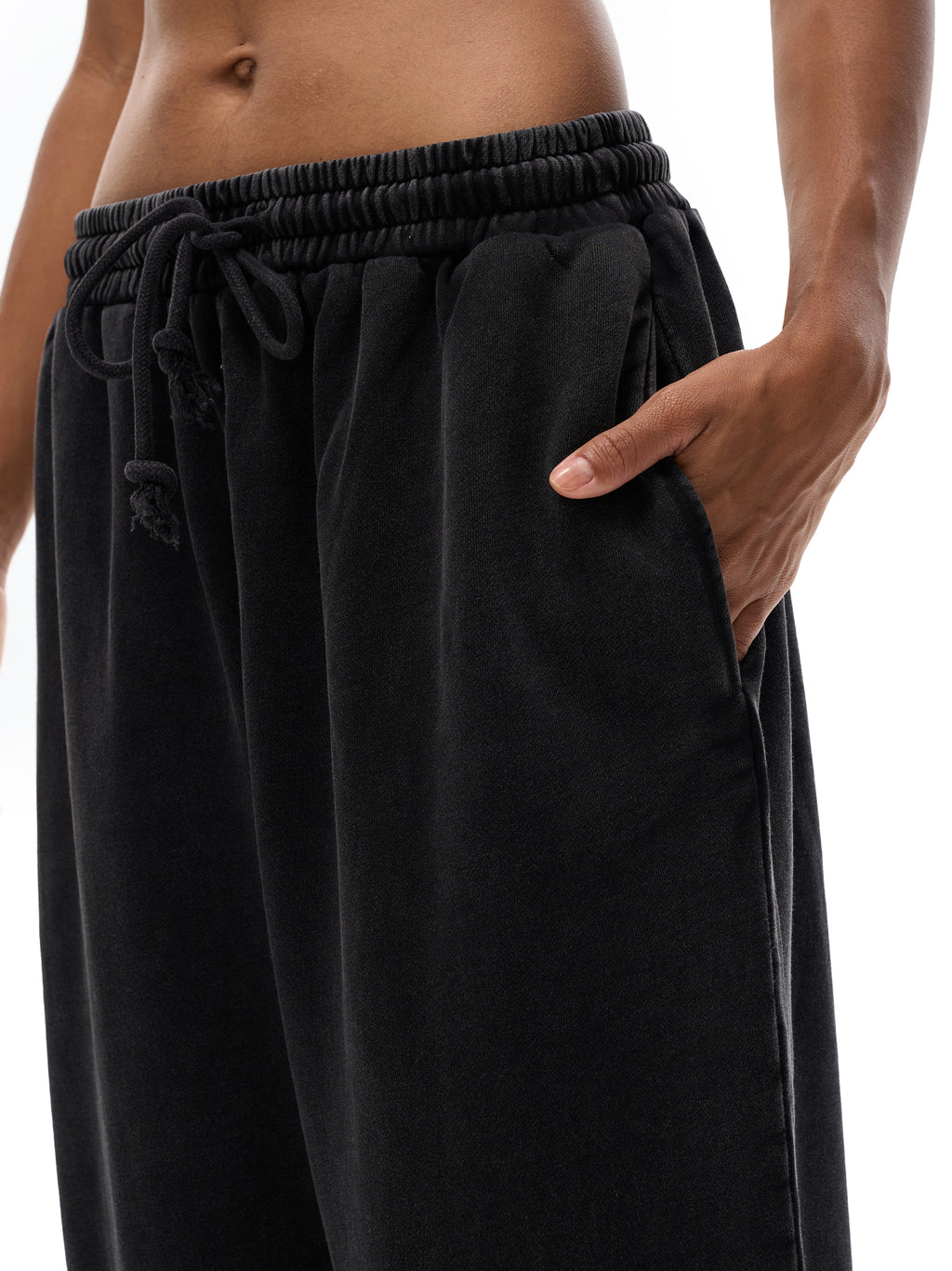 Unisex Snow-Washed Straight-Leg Pants gallery image