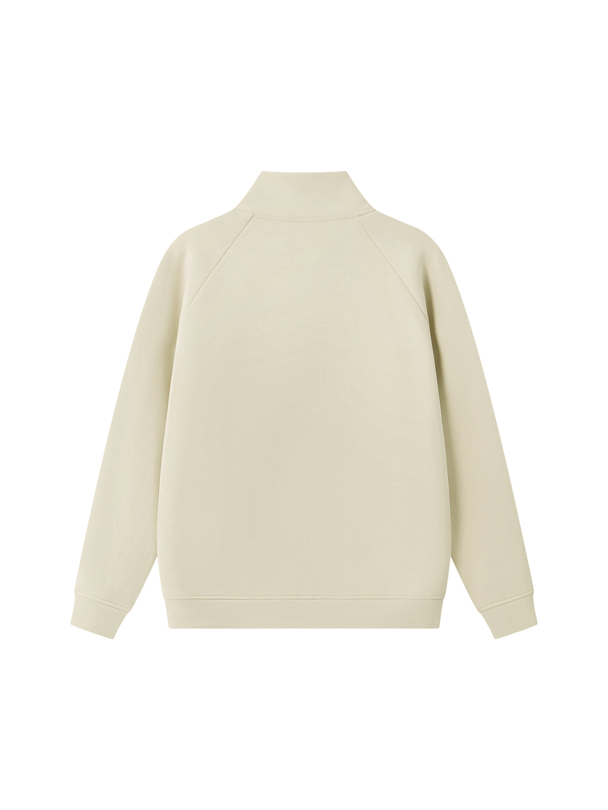 Unisex Stand Collar Jacket - Light Camel back
