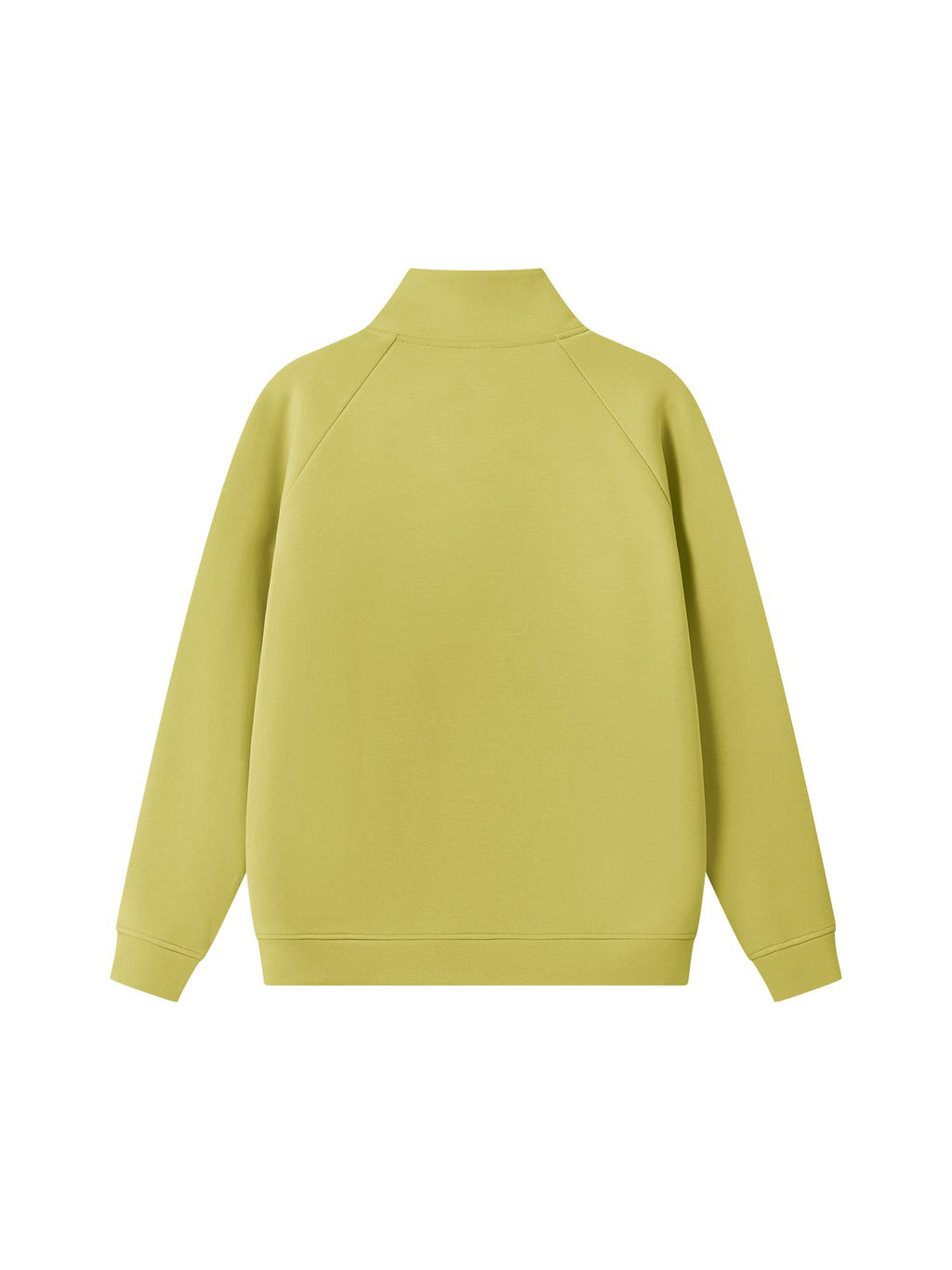 Unisex Stand Collar Jacket - Lime Yellow back