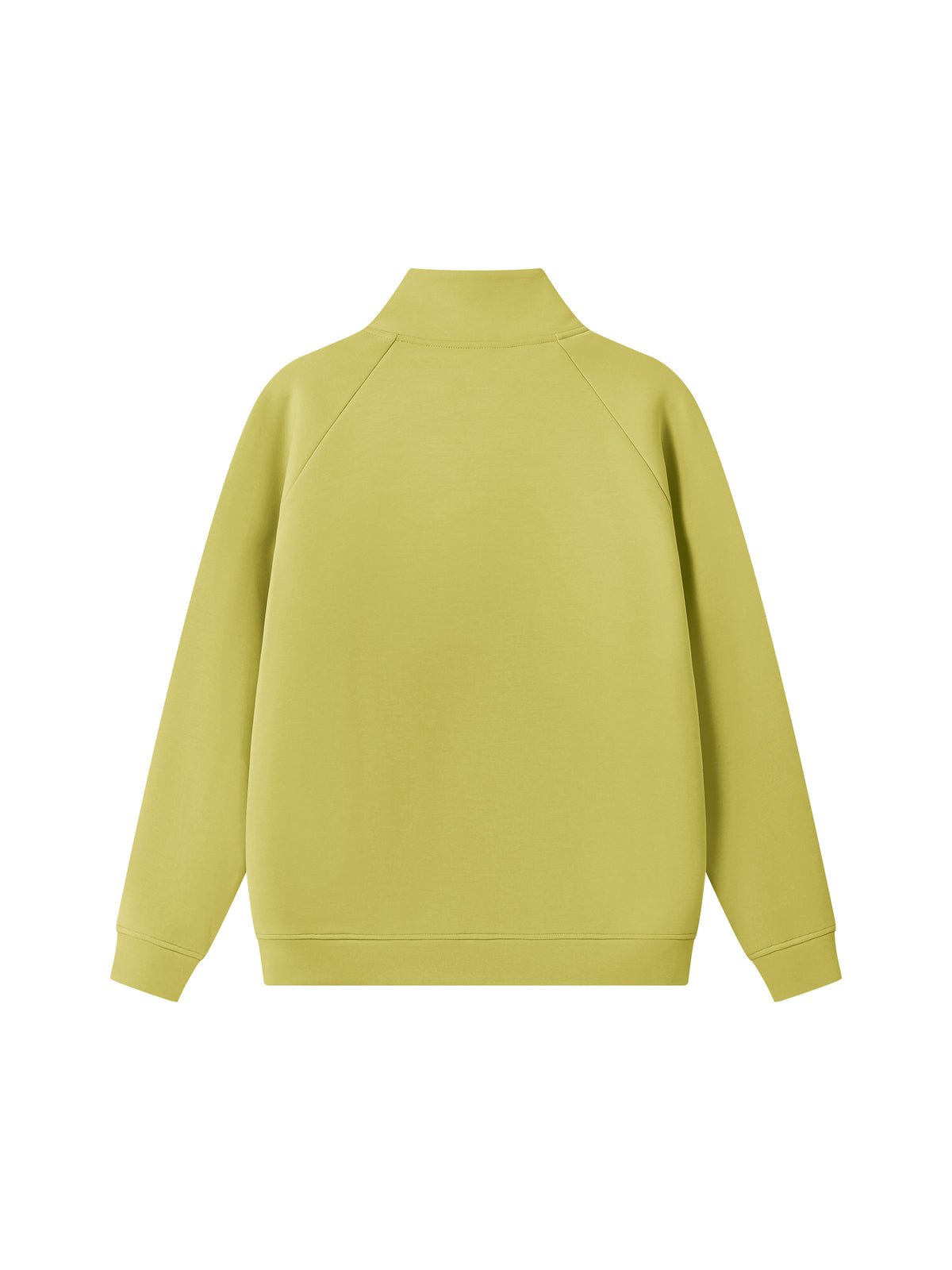 Unisex Stand Collar Jacket - Lime Yellow back