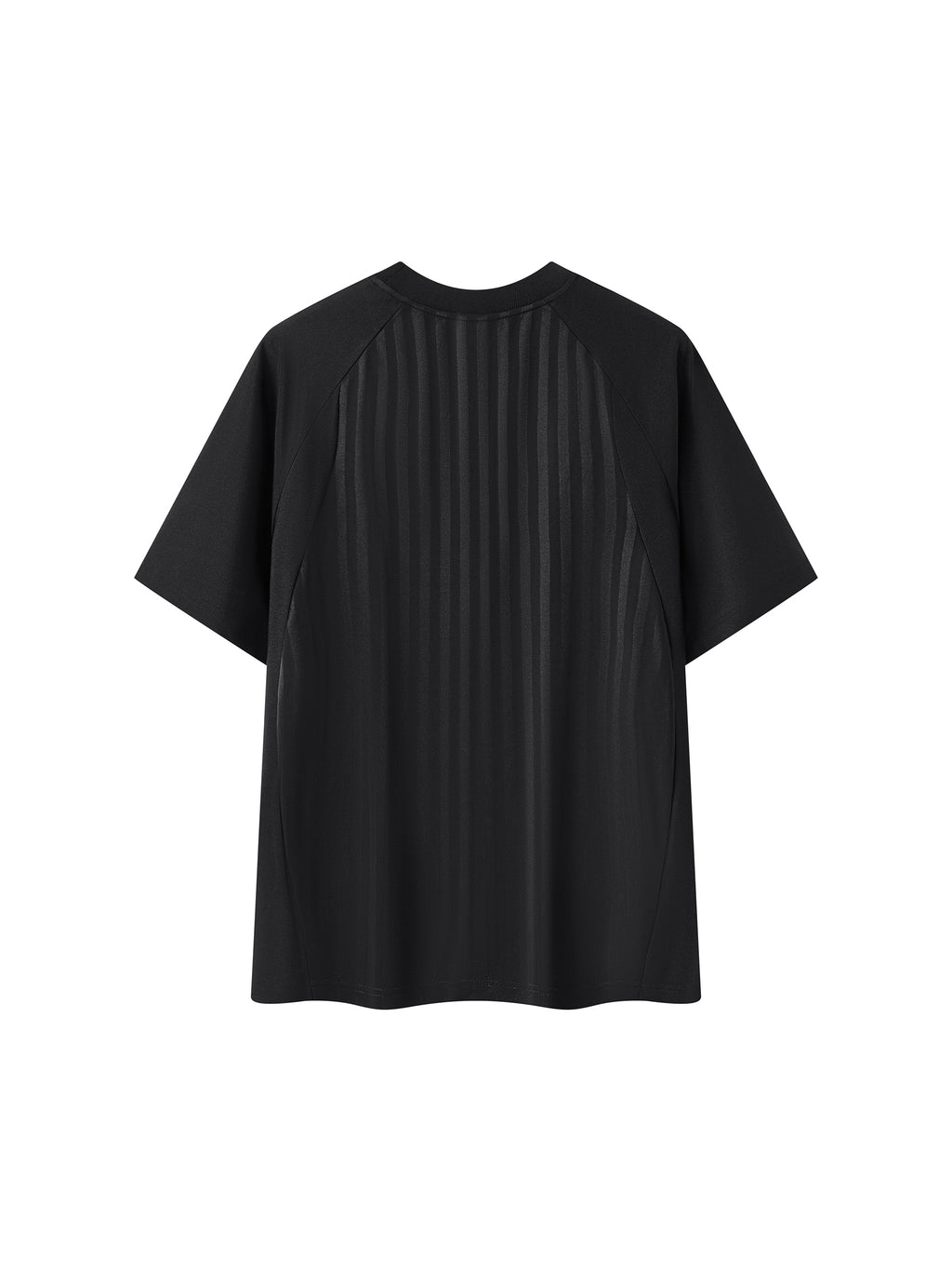 Unisex Striped Soccer Jersey black back view