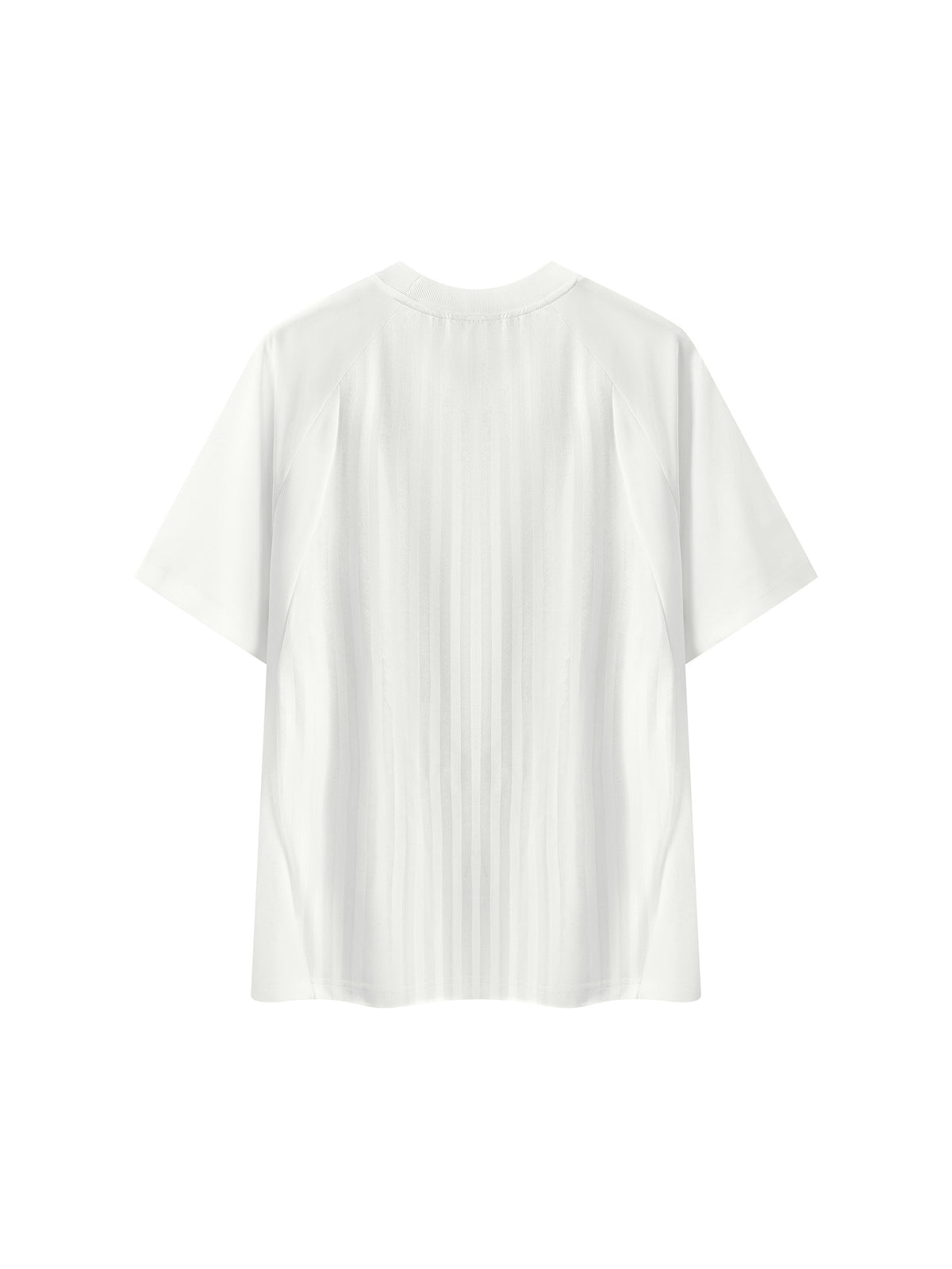 Unisex Striped Soccer Jersey white back view