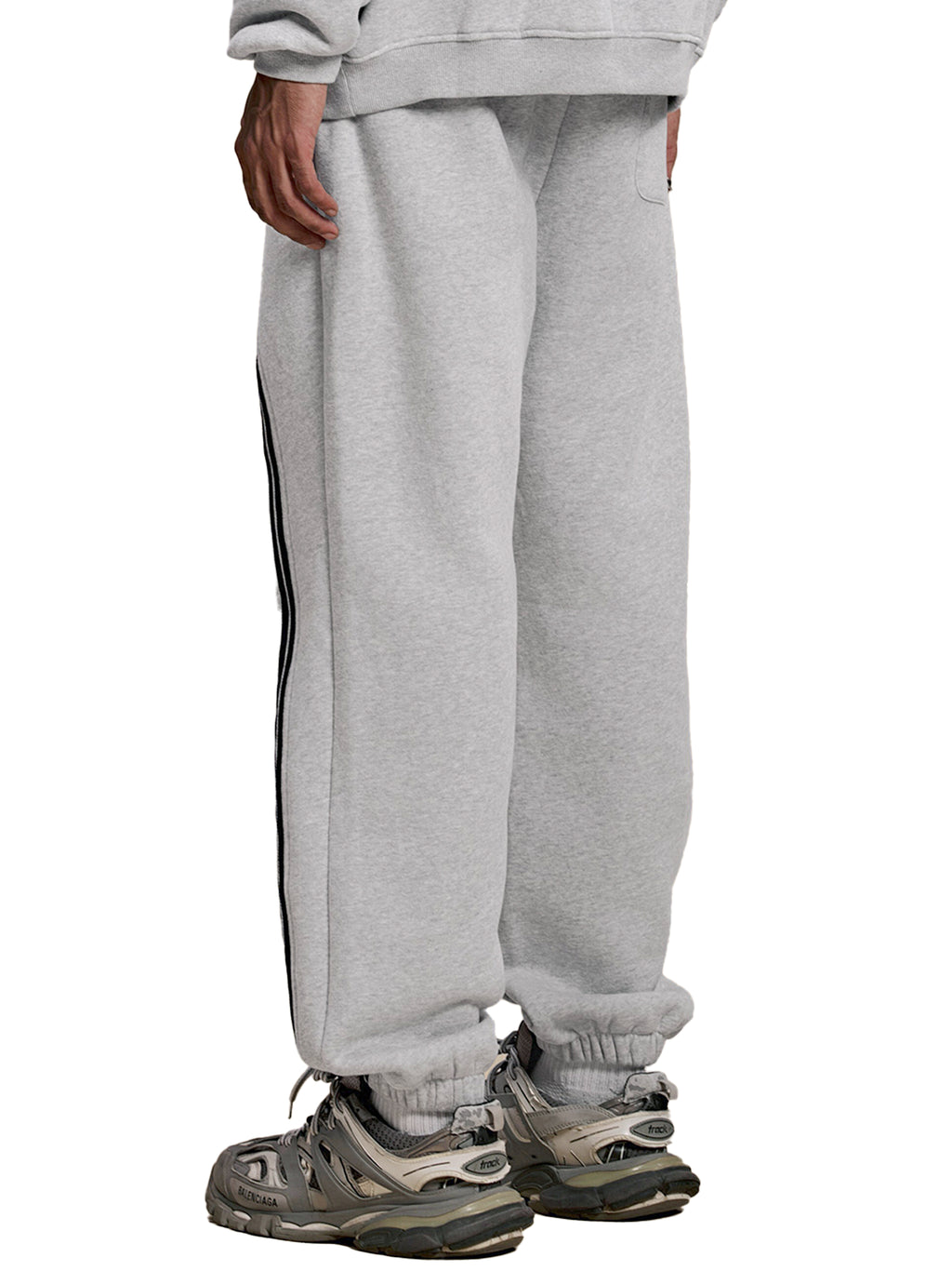 Unisex Sun-Fade Contrast-Tape Fleece Jogger Sweatpants gallery image