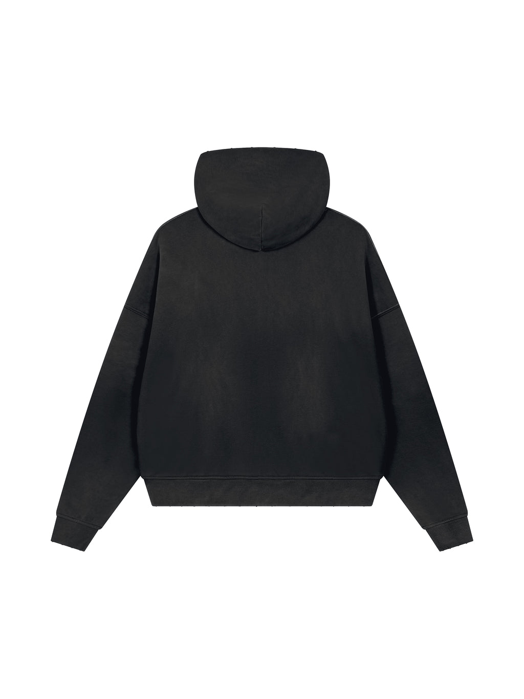 Unisex Sunfade Distressed Boxy Hoodie