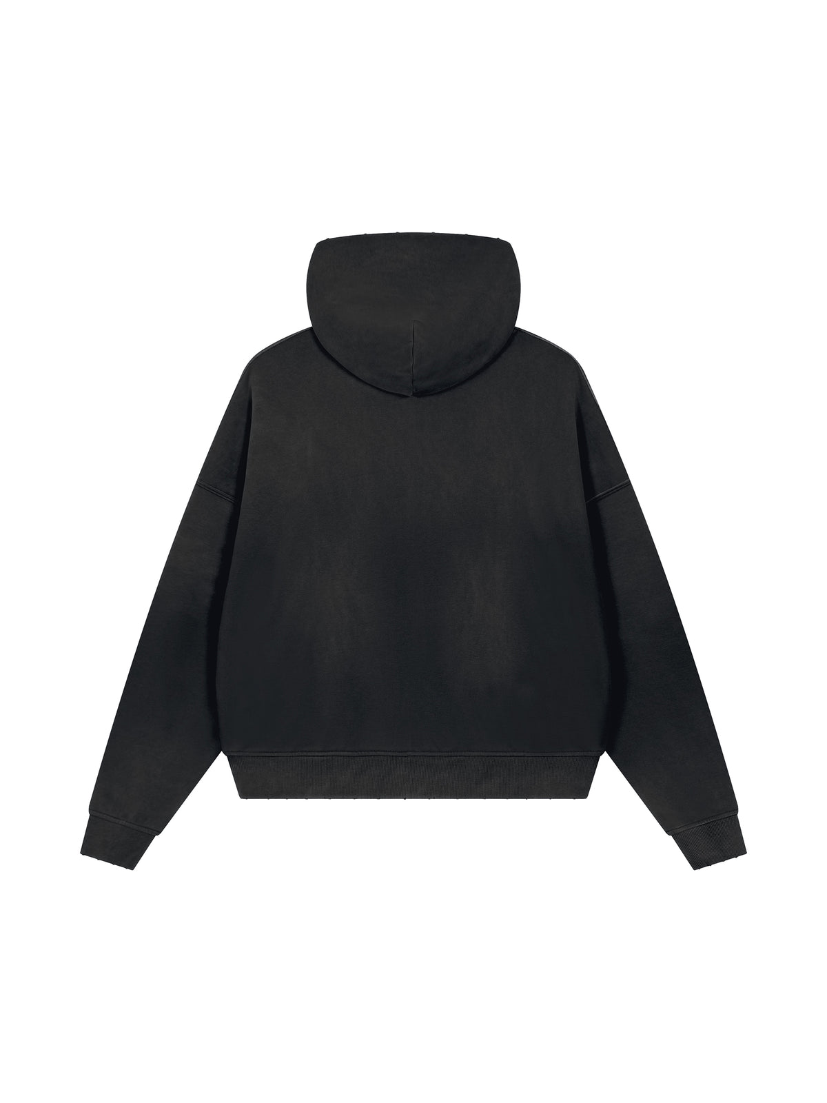Unisex Sunfade Distressed Boxy Hoodie