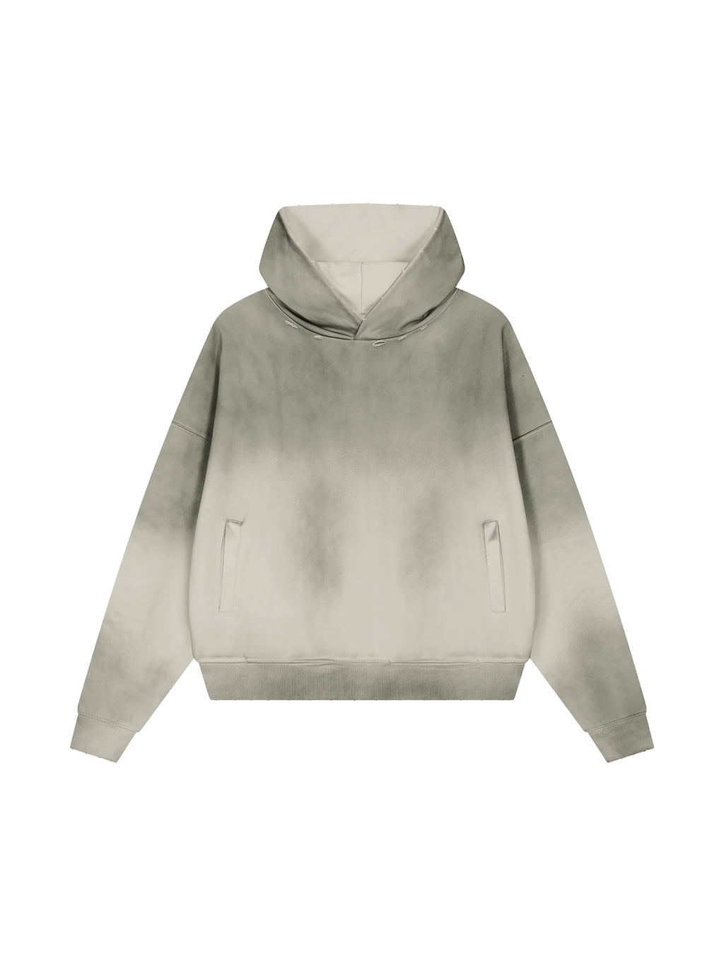 Unisex Sunfade Distressed Boxy Hoodie