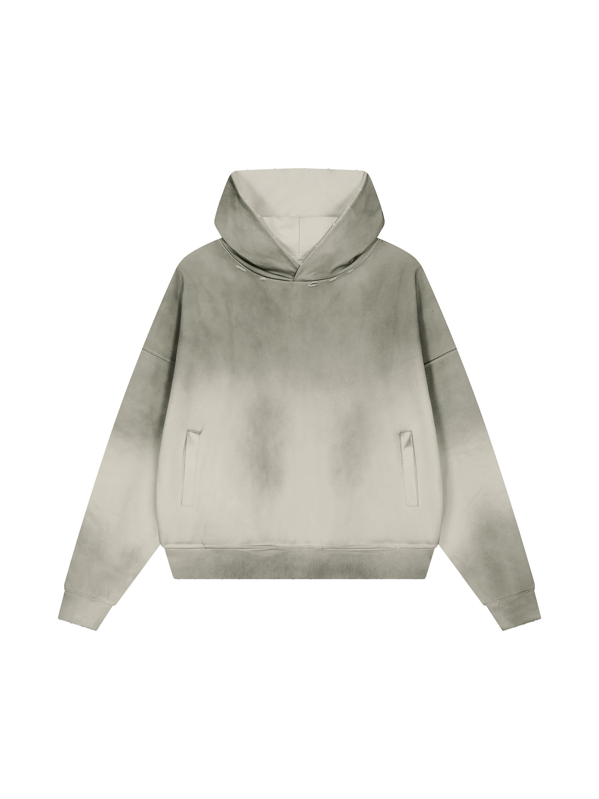 Unisex Sunfade Distressed Boxy Hoodie