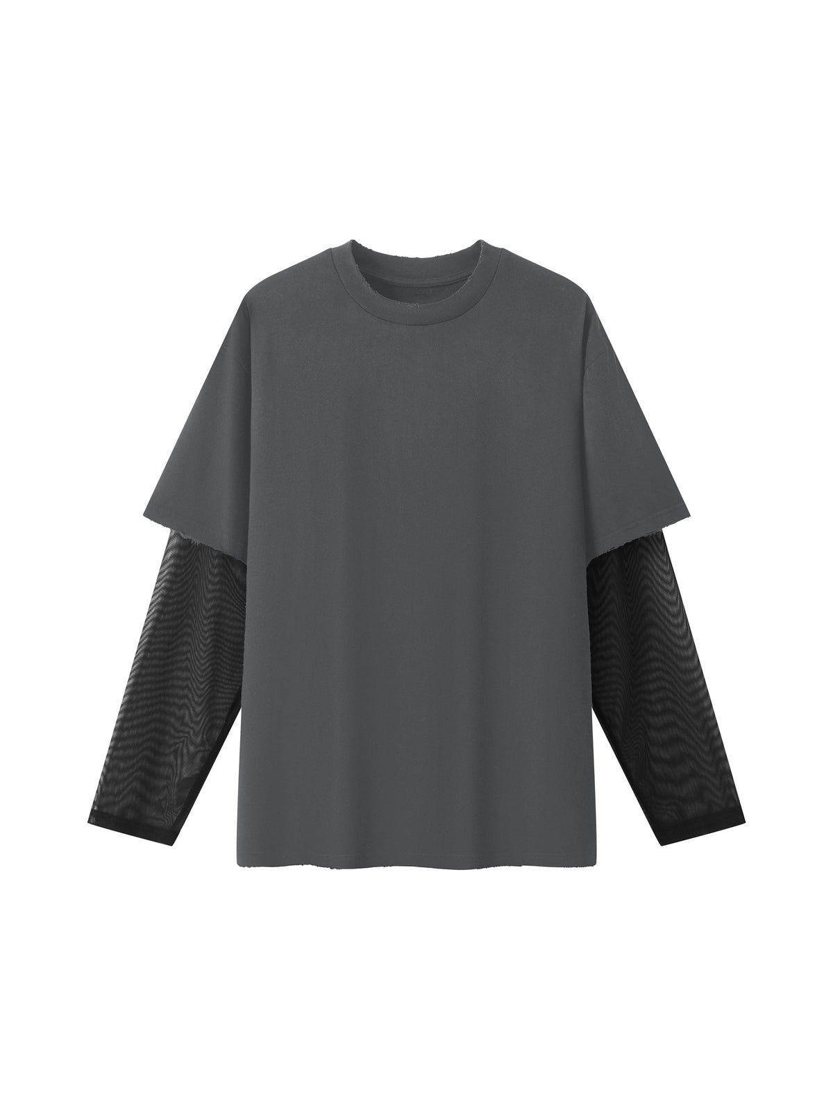Unisex Sunfade Layer T-Shirt dark gray front product view