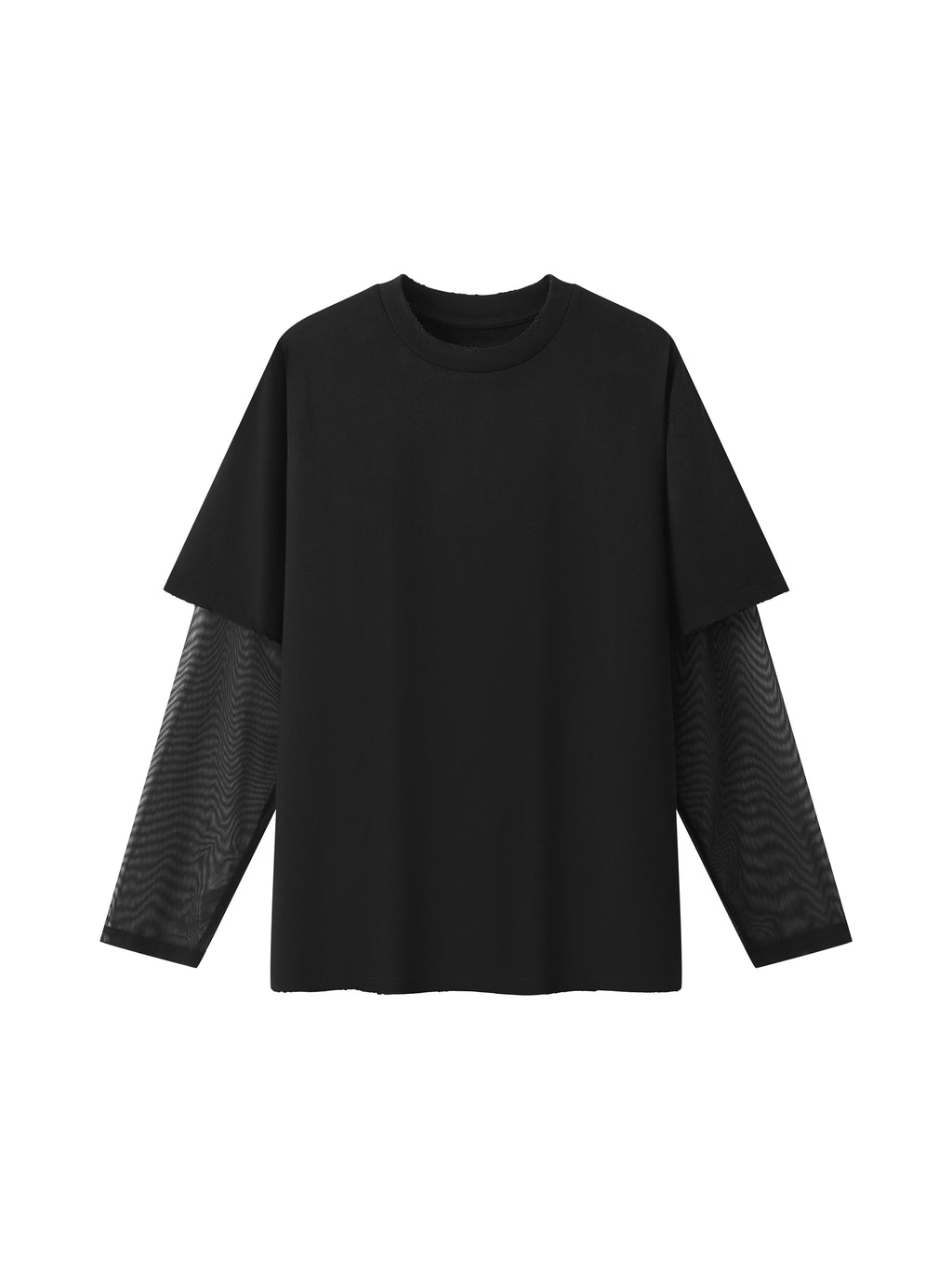 Unisex Sunfade Layer T-Shirt black front view