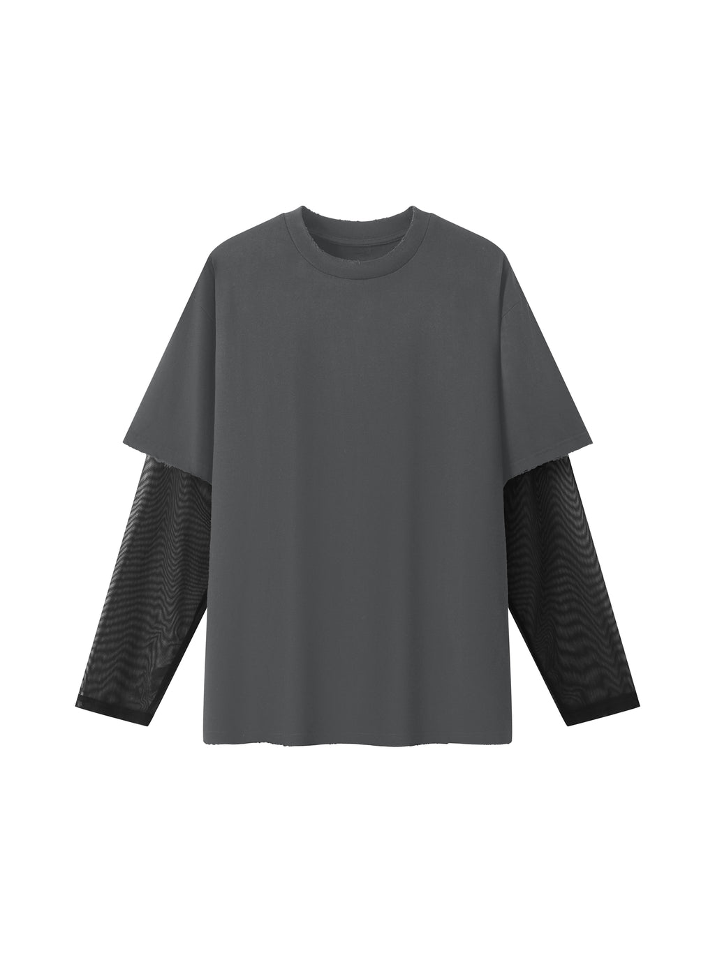 Unisex Sunfade Layer T-Shirt dark gray front view