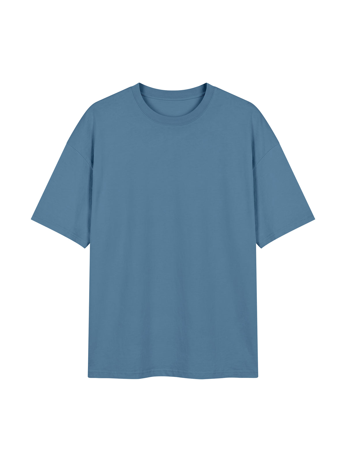 Unisex Oversized Drop Shoulder T-Shirt - Sky Blue front