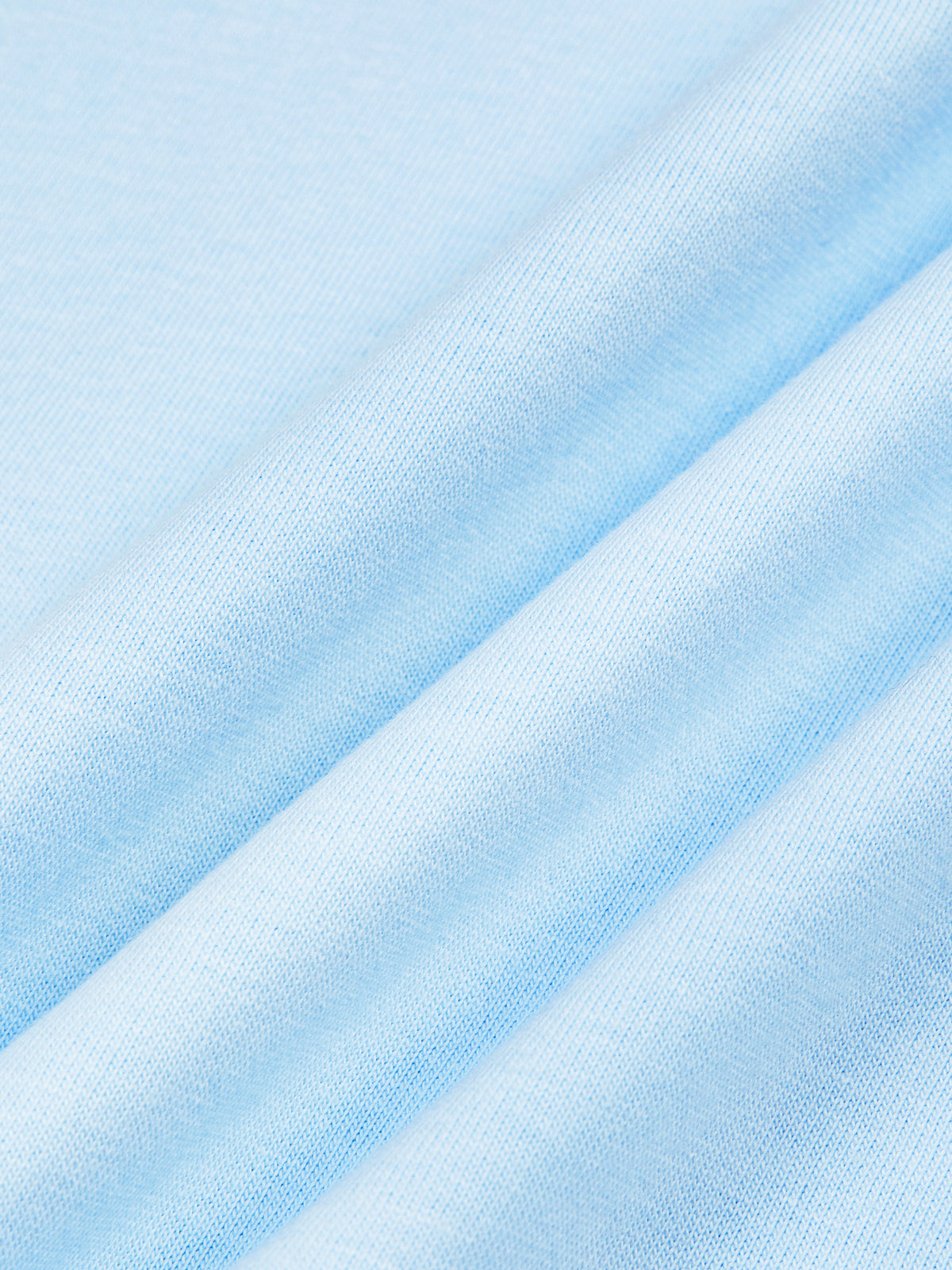 Unisex Oversized Drop Shoulder T-Shirt - Sky Blue fabric detail