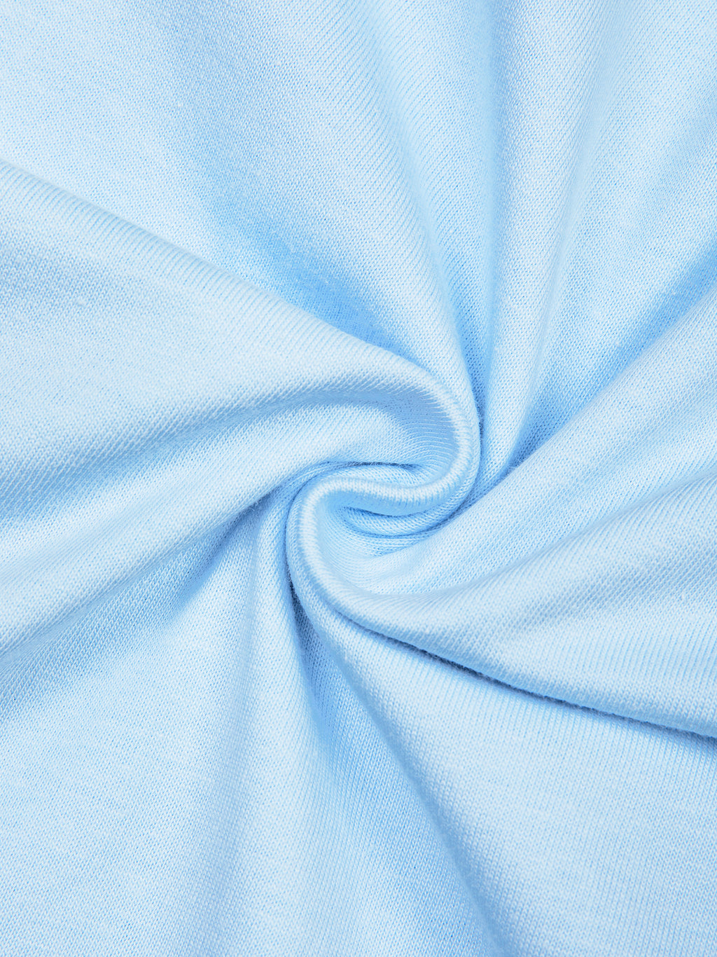 Unisex Oversized Drop Shoulder T-Shirt - Sky Blue fabric texture