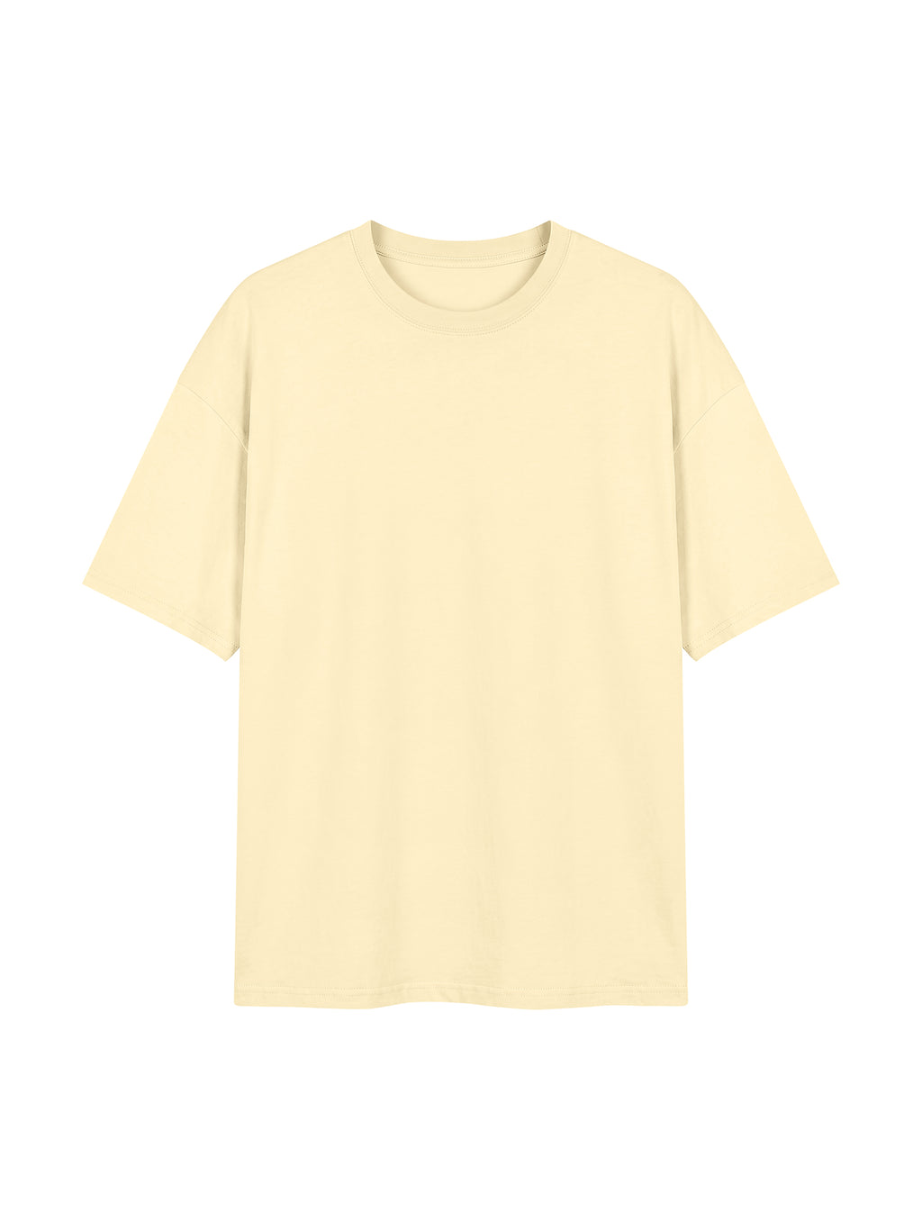 Unisex Oversized Drop Shoulder T-Shirt - Apricot front