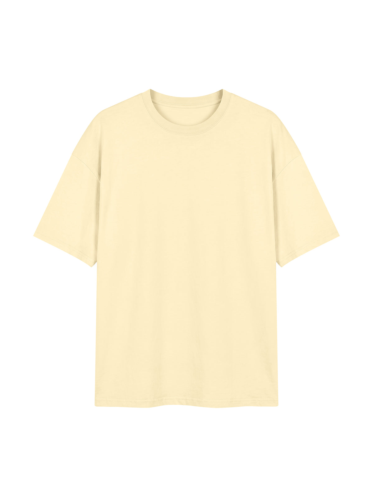 Unisex Oversized Drop Shoulder T-Shirt - Apricot front