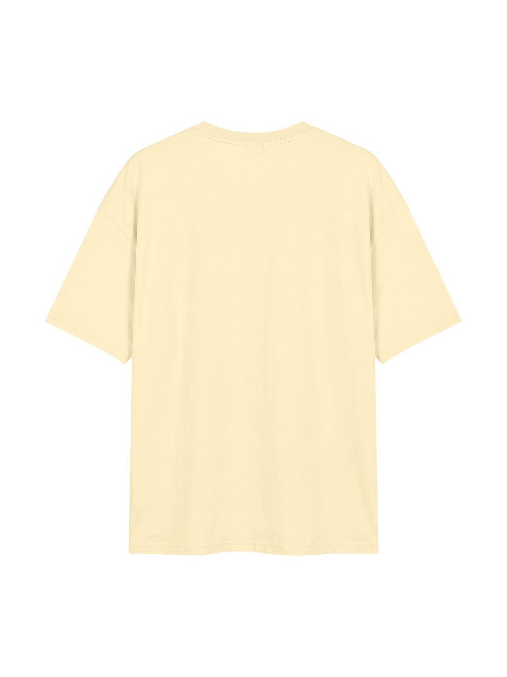 Unisex Oversized Drop Shoulder T-Shirt - Apricot back