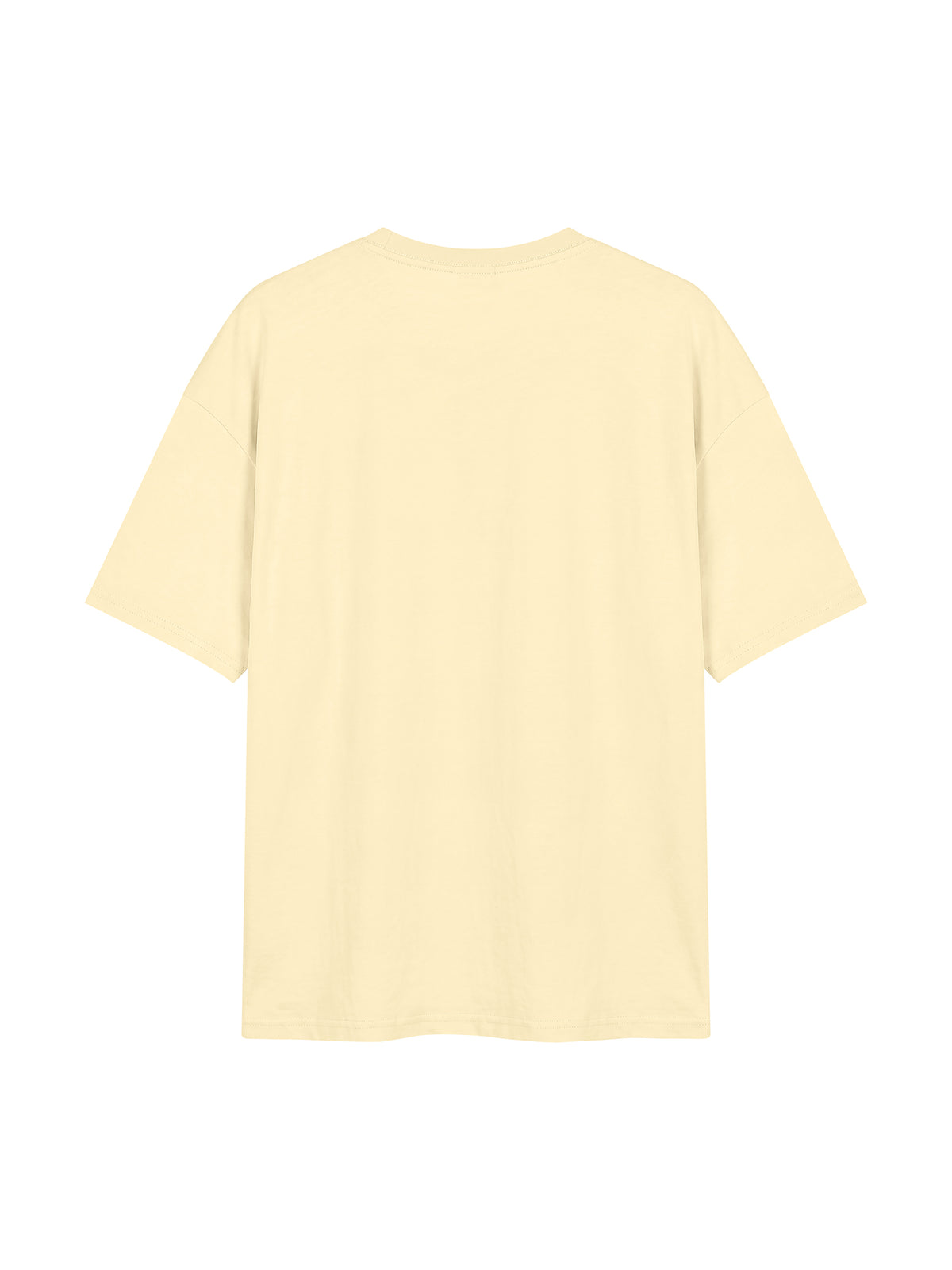 Unisex Oversized Drop Shoulder T-Shirt - Apricot back