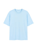 Unisex Oversized Drop Shoulder T-Shirt - Sky Blue front