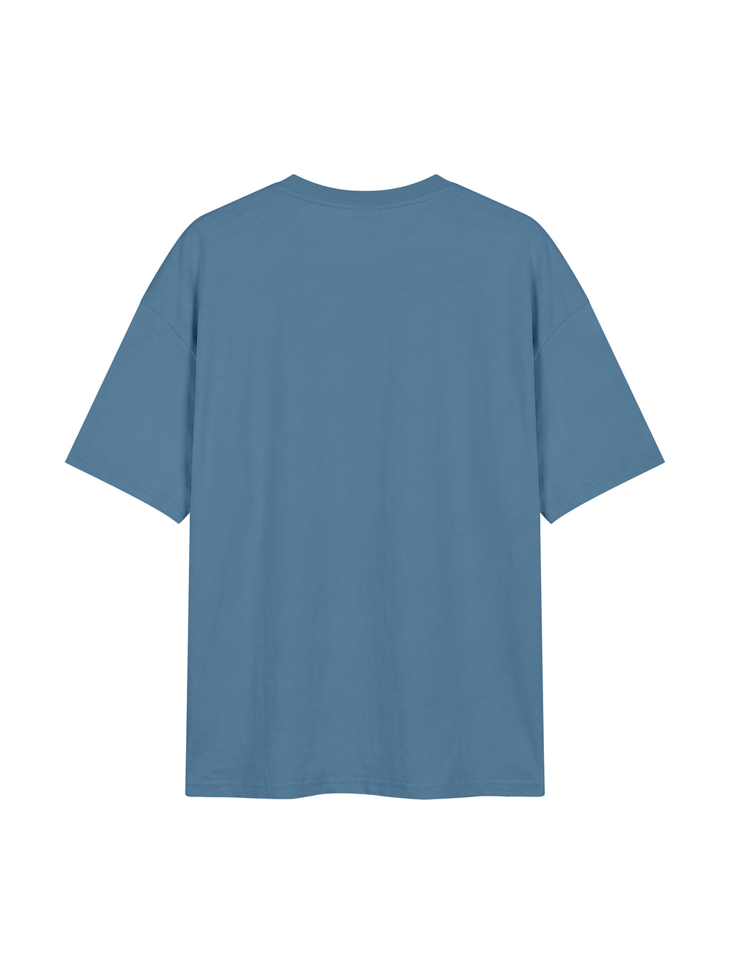 Unisex Oversized Drop Shoulder T-Shirt - Haze Blue back