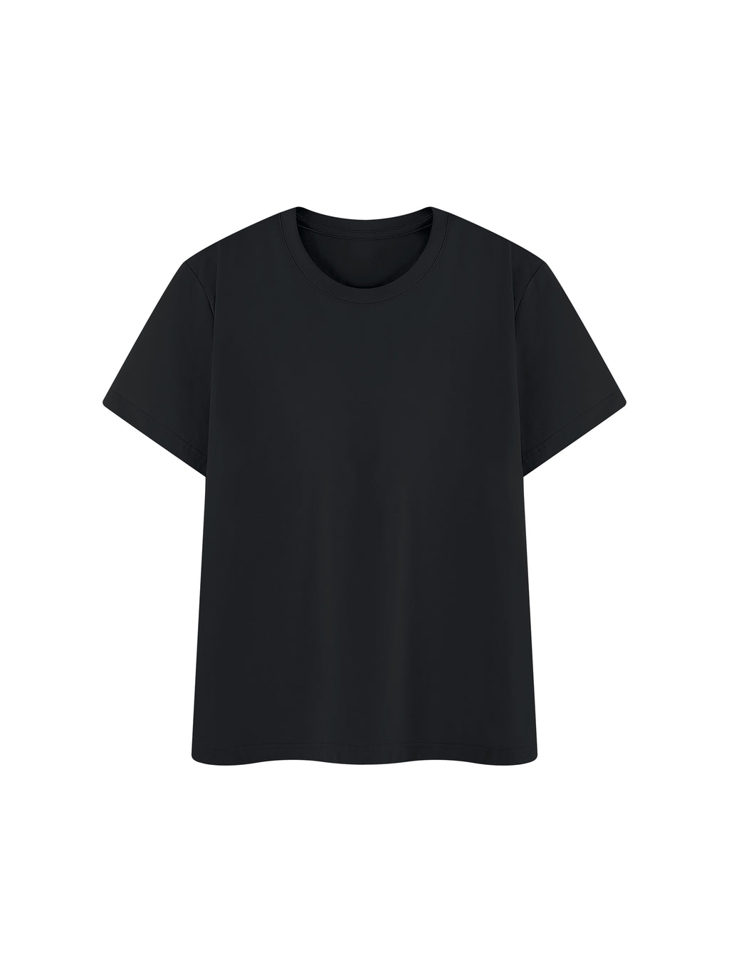 Off Script Regular Fit Crewneck T-Shirt - Black front view