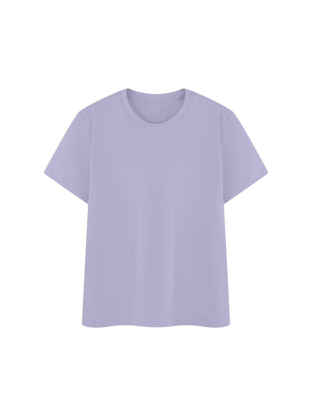 Off Script Regular Fit Crewneck T-Shirt - Purple front view