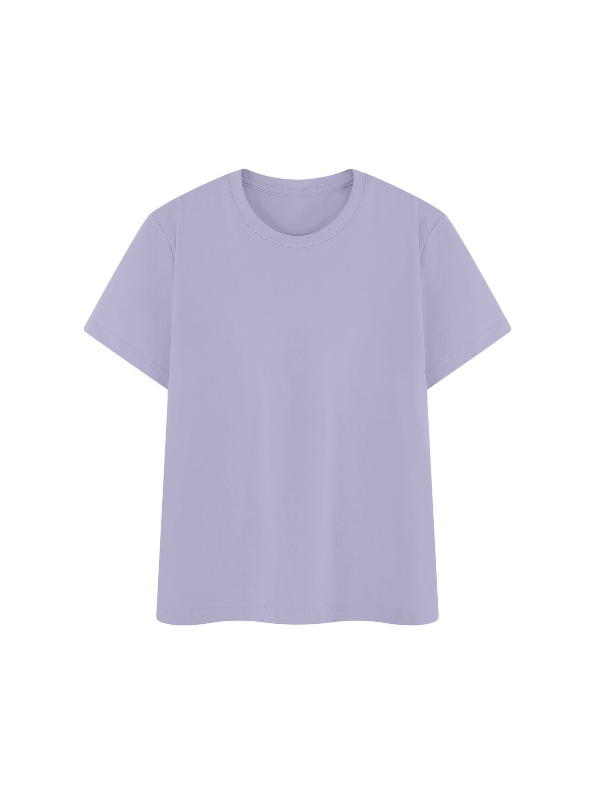 Off Script Regular Fit Crewneck T-Shirt - Purple front view