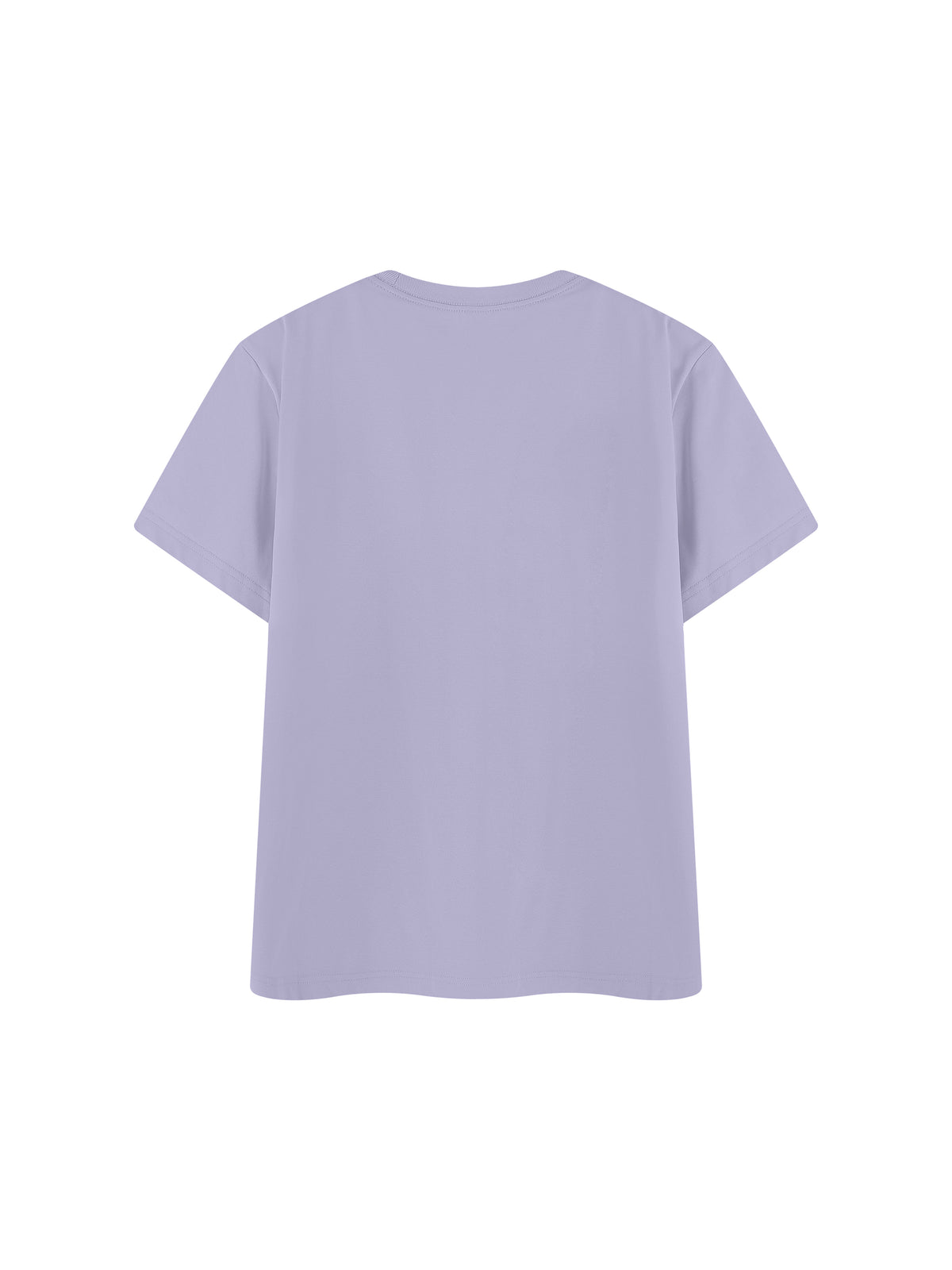 Off Script Regular Fit Crewneck T-Shirt - Purple back view