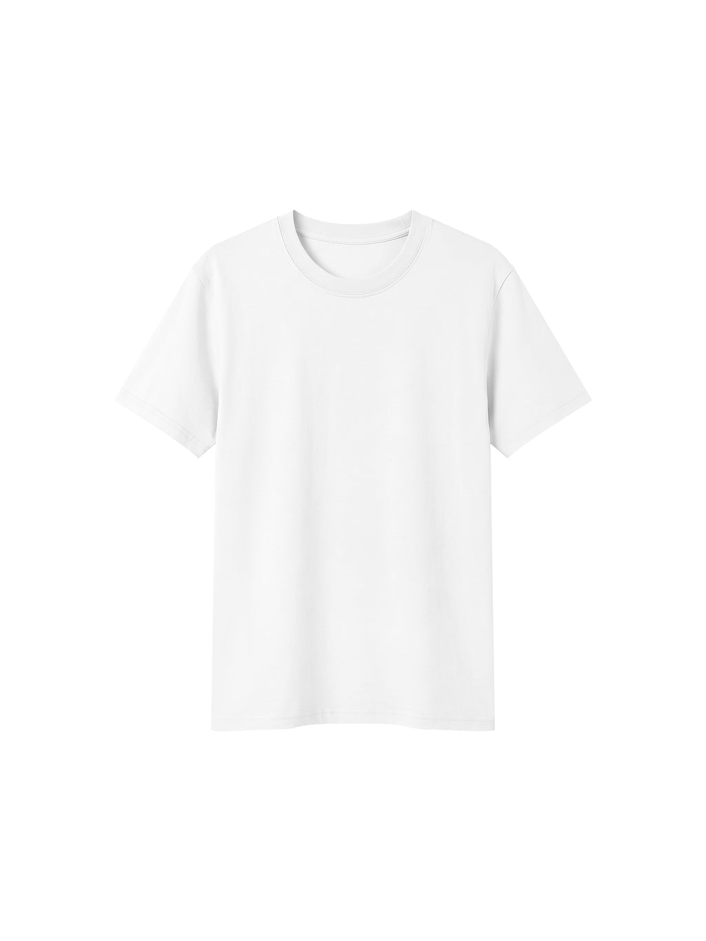 Off Script Sorona Crewneck T-Shirt - White front view