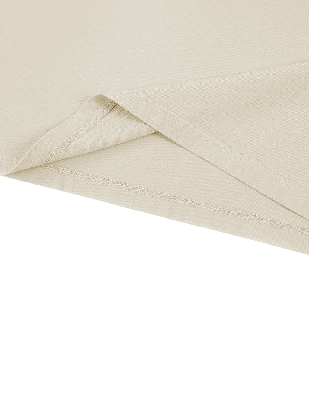Off Script Sunfade Boxy Long Sleeve T-Shirt - Apricot hem detail