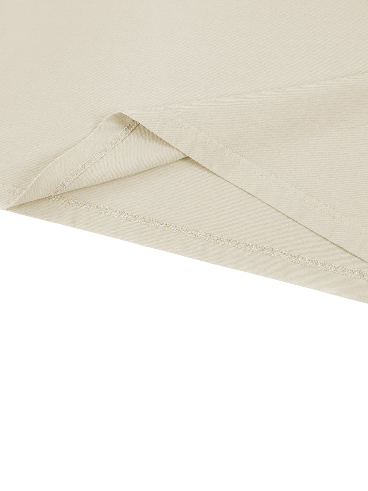 Off Script Sunfade Boxy Long Sleeve T-Shirt - Apricot hem detail