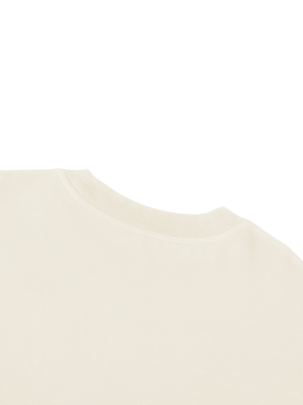 Off Script Sunfade Boxy Long Sleeve T-Shirt - Apricot neckline detail