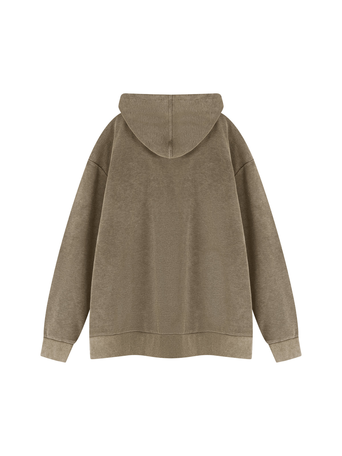 Unisex Mineral Wash Oversized Hoodie – Coffee back