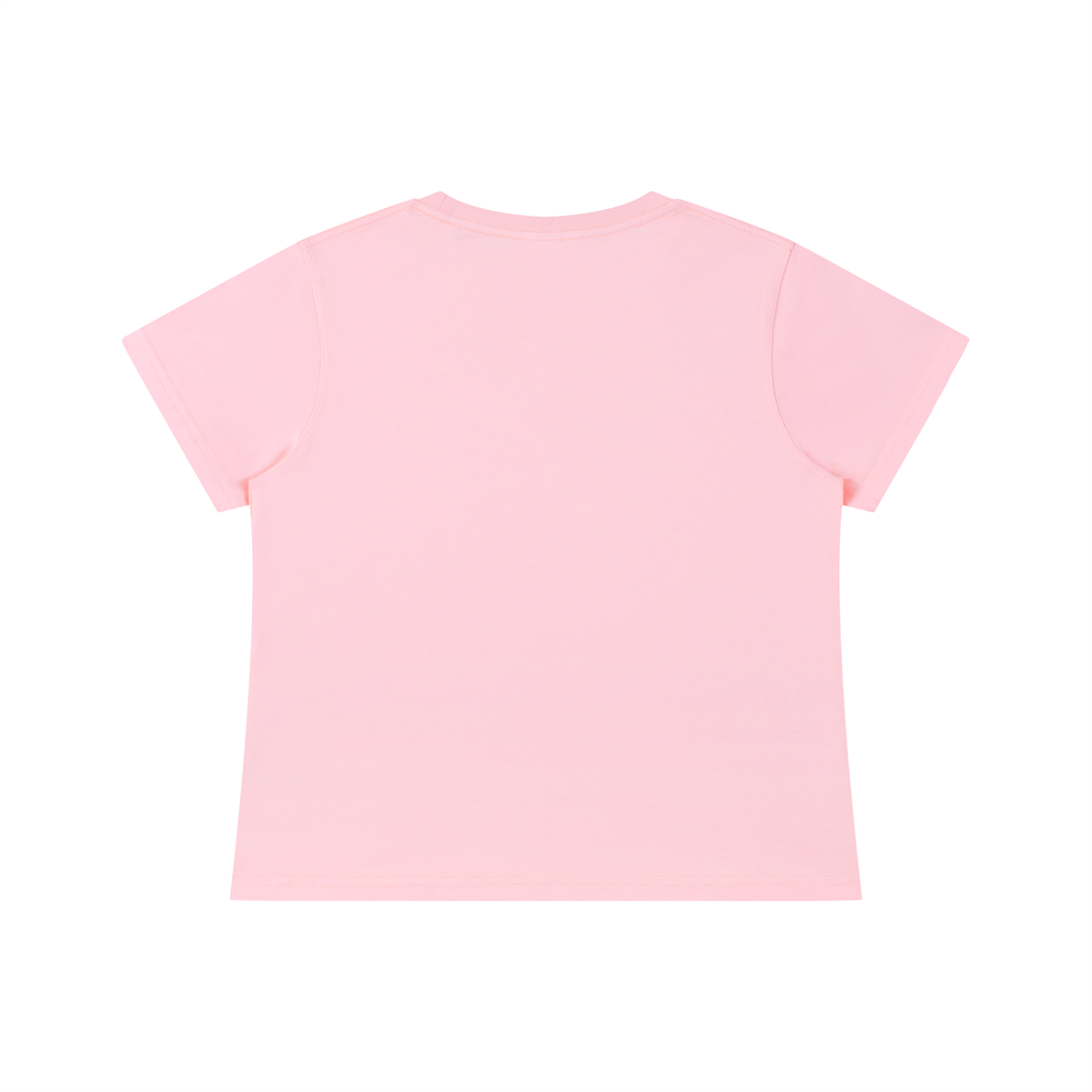 I Don't Need a Valentine I Need a Nap Women's Graphic Baby T-Shirt — Pink back flat view