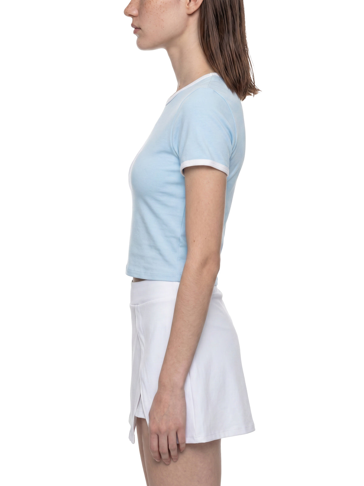 Women’s Color Block Crop T-Shirt gallery 4