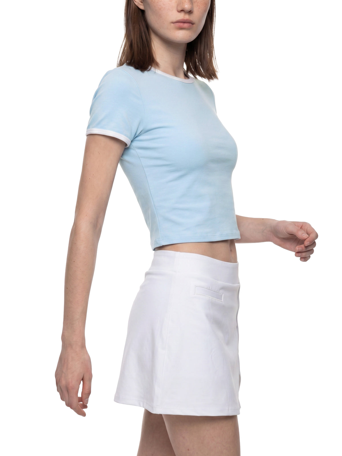 Women’s Color Block Crop T-Shirt gallery 6