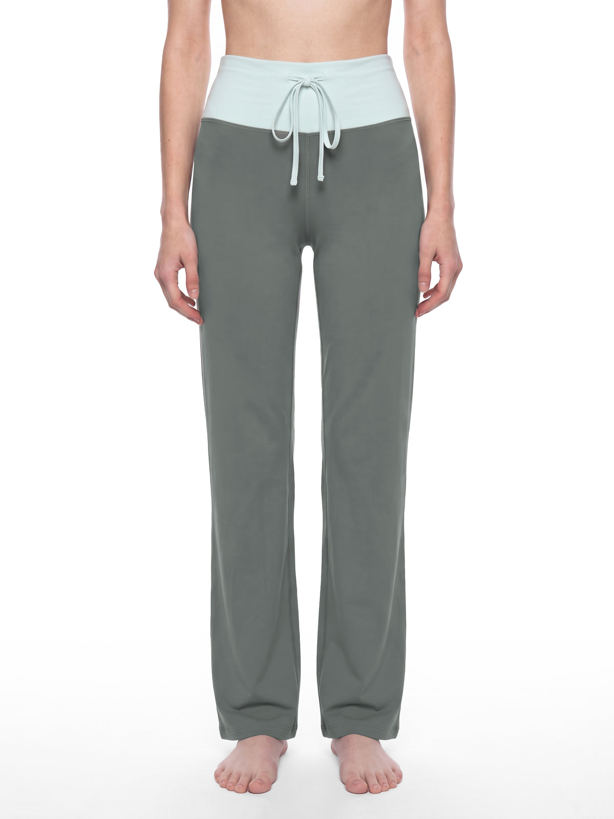 Women's Color Block Yoga Flare Leggings gallery image 3