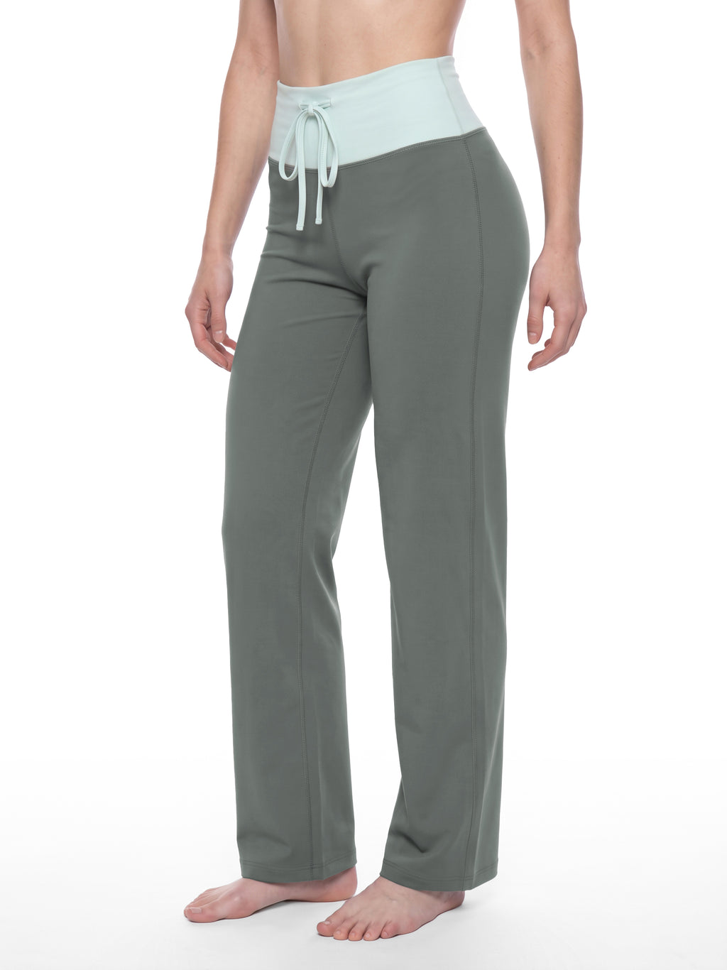 Women's Color Block Yoga Flare Leggings gallery image 6