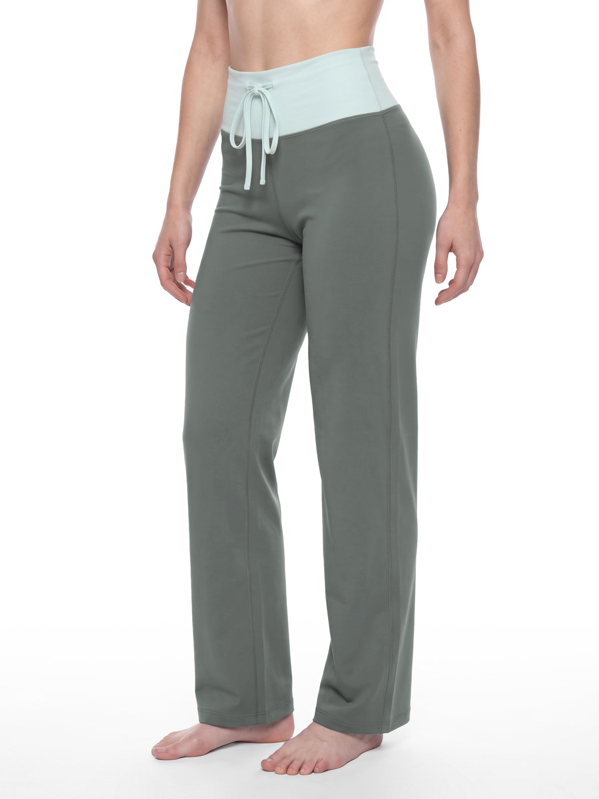Women's Color Block Yoga Flare Leggings gallery image 6